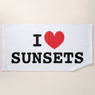 Me pone el sol en el corazón regalo de toallas de 