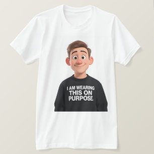Me Pongo Esto A Propósito Camiseta Sarcástica Meme