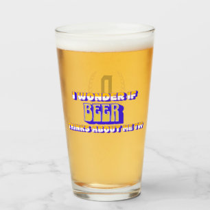 "Me pregunto si la cerveza..." Monograma