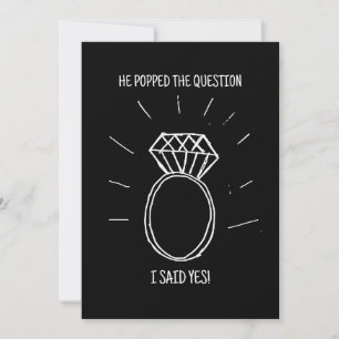 Me Propuso Matrimonio ¡Y Dije Que Sí! Tarjeta de C
