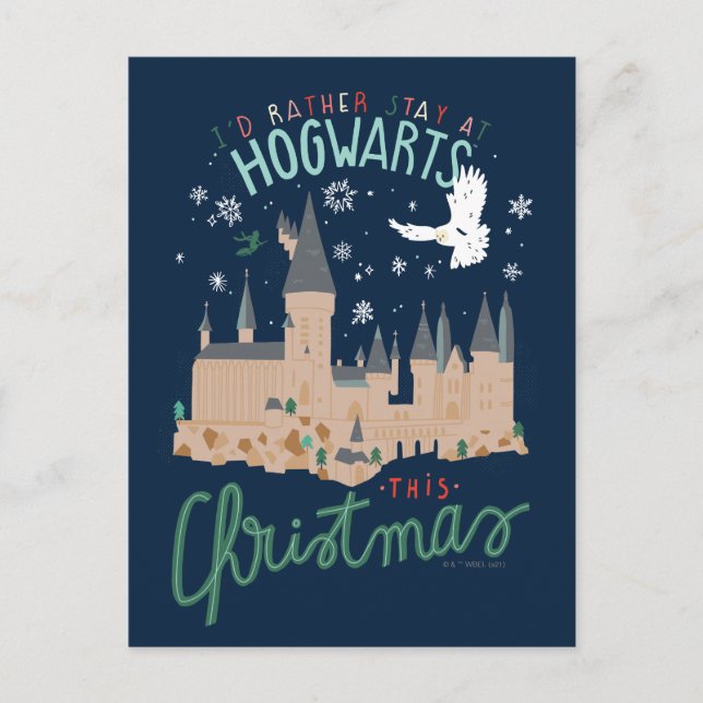Me quedaría en Hogwarts esta Navidad (Anverso)