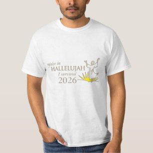 Me regocijo en el aleluya Sobreviví a la camiseta 