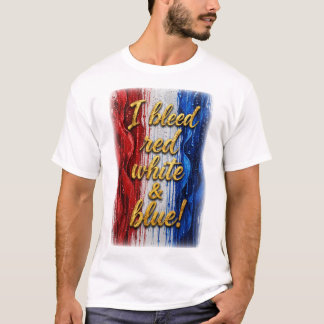 Me Sangro de Rojo Blanco y Azul - Camiseta Unisex