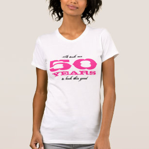 camiseta 50 años mujer