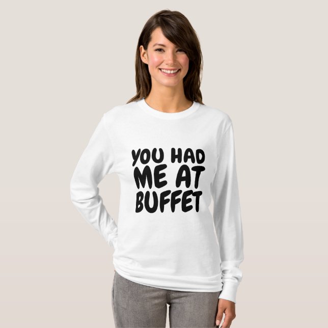 ME TENÍAS EN Camisetas BUFFET (Anverso completo)