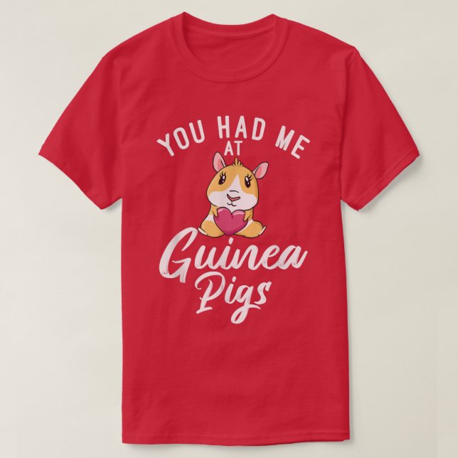 Me tenías en la camiseta de Cute Guinea Pigs (Diseño del anverso)