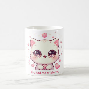 Me tenías en la Copa de Café de Meow Mug Cute Kawa
