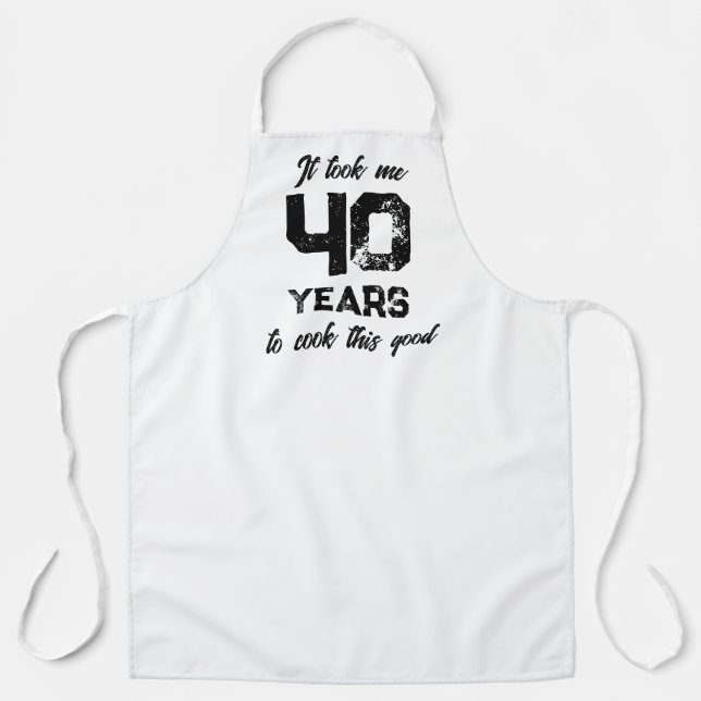 Me tomó 40 años cocinar este divertido delantal (Anverso)