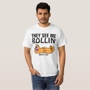 ME VEN ROLLIN graciosas camisetas Gibby Cat