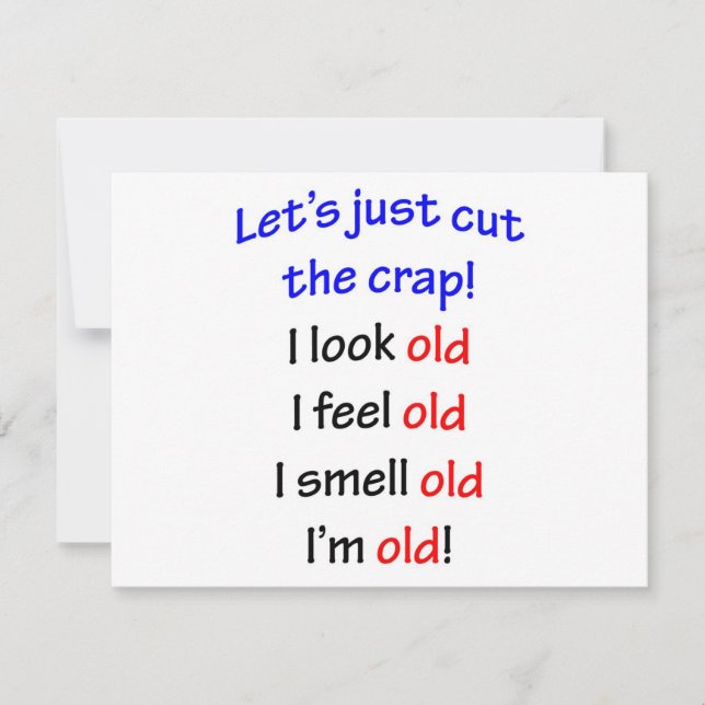 Me veo viejo, me siento viejo... (Anverso)