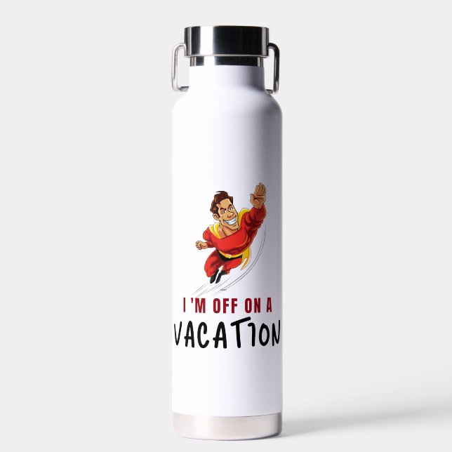 Me voy de vacaciones - Botella de agua (Delantero)