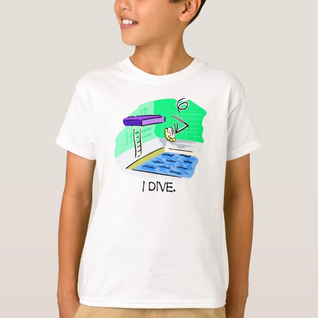 Me zambullo alta figura camisetas del palillo del (Anverso)