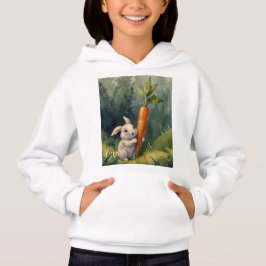 Meadow Bunny Dreams: Whimsical Hoodie