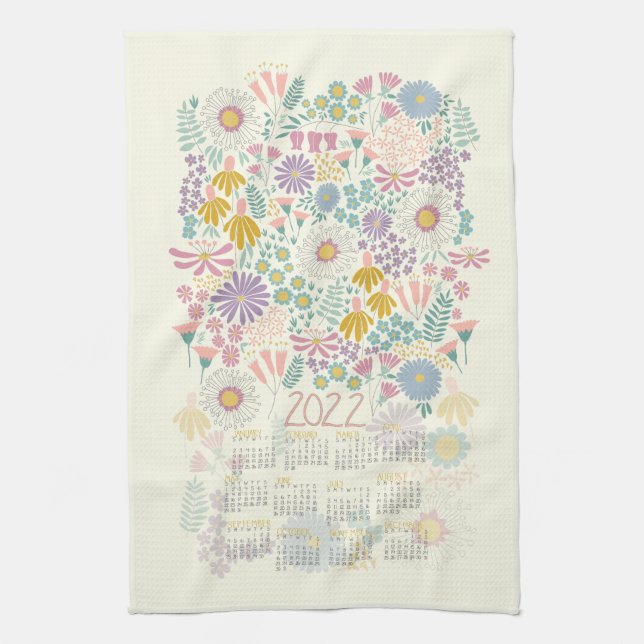 Meadow Calendar Kitchel Toalla (Vertical)