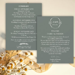 Meadow Flowers Boda Bienvenida Itinerary