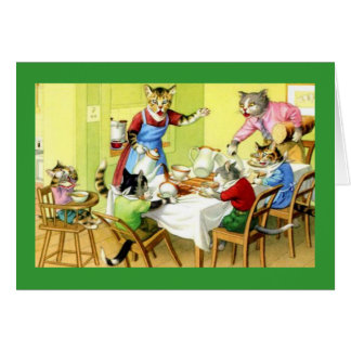 Mealtime en el hogar del gatito