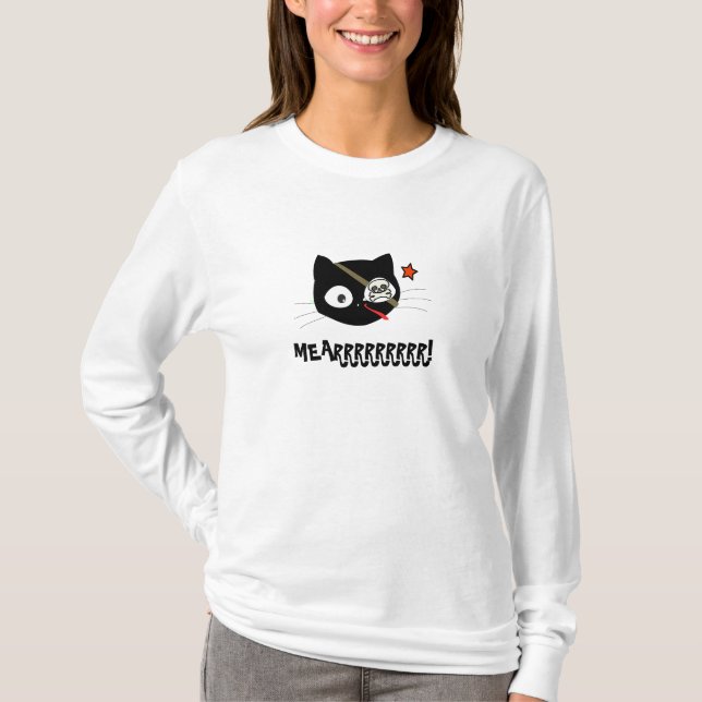 ¡MEARRRRRRR! Camiseta Pirate Cat (Anverso)
