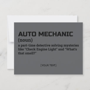 Mecánica Automática - Postal de definición ingenio