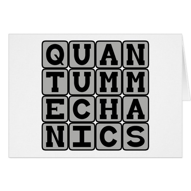 Mecánica cuántica, concepto de física (Anverso (Horizontal))