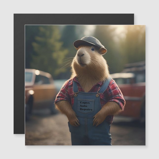 "Mecánica de Capibara: Grasa, engranajes y buenos  (Anverso/Reverso)