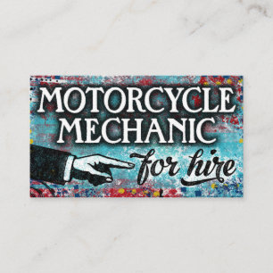 Mecánica De Motocicleta Para Tarjetas De Negocios