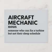 Mecánico de aeronaves - Tarjeta de definición humo