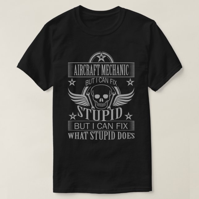 Mecánico de aviones - camiseta (Diseño del anverso)