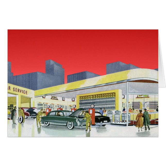 Mecánicos de Autos Antiguos Servicio Completo de T (Anverso (Horizontal))