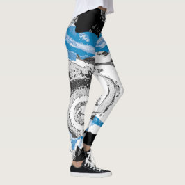 Mecanismo de Onda – Leggings Personalizadas (Largo
