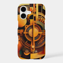 Mecanismo Dorado Abstracto Steampunk