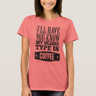 Mecanografíe la camiseta del café