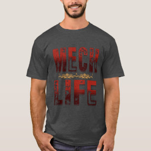 Mech Life, camiseta de tecnología de batalla