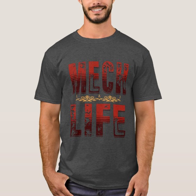 Mech Life, camiseta de tecnología de batalla (Anverso)