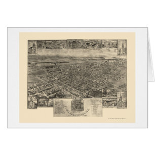 Mechanicsburg, mapa panorámico del PA - 1903