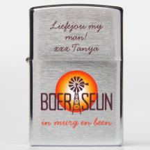 Afrikaans con paro de paro personalizado/custum BO