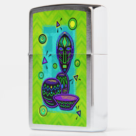 Mechero Zippo Arte pop africano artístico