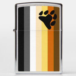 Mechero Zippo Bandera del Orgullo del Oso Zippo Lighter
