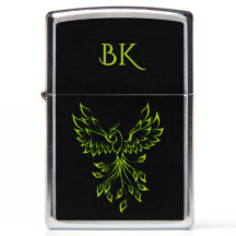 Flight of A Phoenix Green Monogrammed