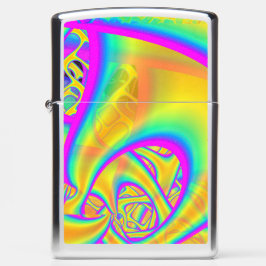 Mechero Zippo Funkidelic Dicroic Fused Glass Fractal