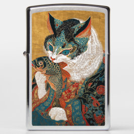 Mechero Zippo Gato de Ukiyo-e Kabuki estilo Sharaku