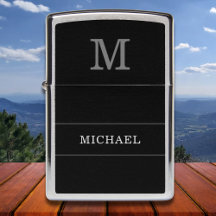 Monograma de nombre personalizado clásico elegante