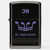 Monogramado No. 1 Maestra de Música Zippo Lighter