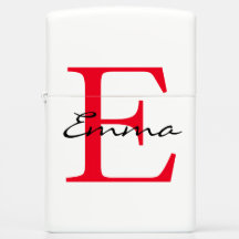 NOMBRE PERSONALIZADO MÁS ligero de Zippo "EMMA"