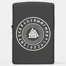 Mechero Zippo Nudo de Valknut - de Wotans - runa de Odin