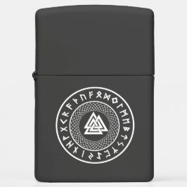 Mechero Zippo Nudo de Valknut - de Wotans - runa de Odin