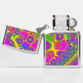 Mechero Zippo Papel pop neón psicodélico