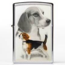 Pintura del retrato del beagle