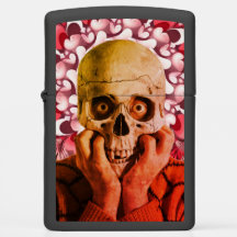 Preocupando el cráneo Zippo Lighter