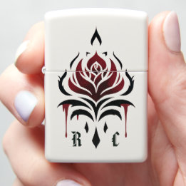 Mechero Zippo Rosa gótica roja moderna