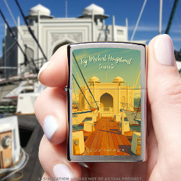 Mechero Zippo Taj Mahal en barco icónico de Sausalito, Californi